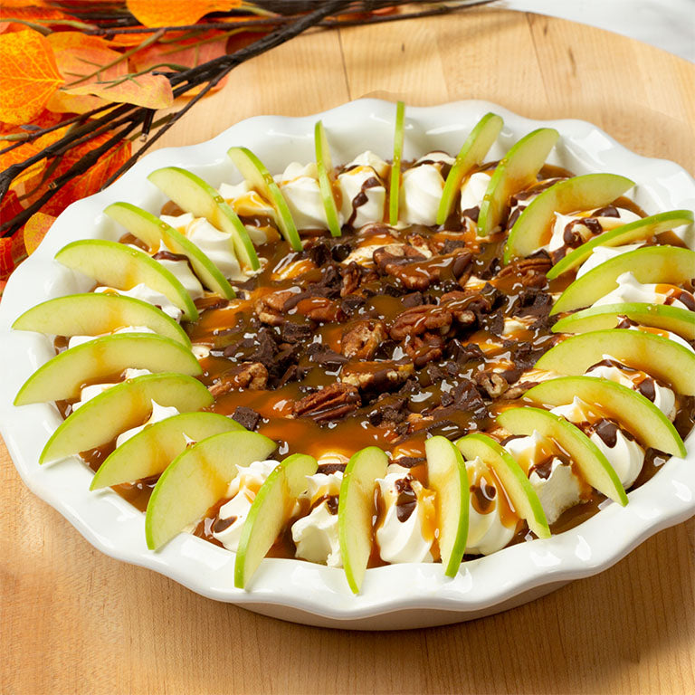 CARAMEL APPLE TURTLE CRÈME PIE – Edwards Desserts