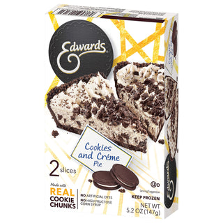 <i>EDWARDS</i>® Cookies and Crème Pie - 2 Slices