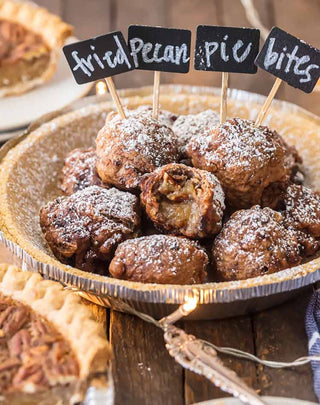 FRIED PECAN PIE BITES