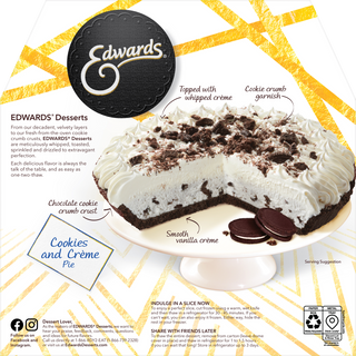 <i>EDWARDS</i>® Cookies and Crème Pie