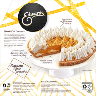 <i>EDWARDS</i>® Pumpkin Spice Crème Pie