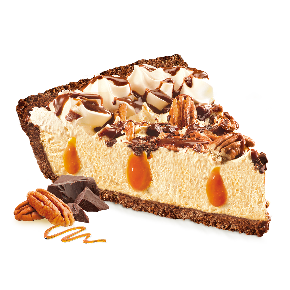 Trurtle Piw CARAMEL APPLE TURTLE CRÈME PIE – Edwards Desserts